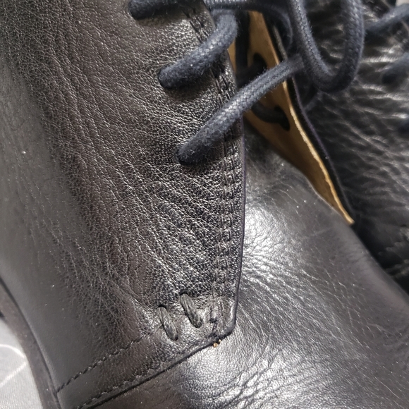 Frye Phillip Chukka Leather Ankle Boots Black Shoes Lace Up Size 6B - Picture 8 of 16